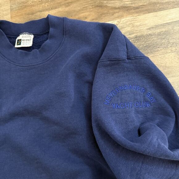 Vintage Pro Spirit Yacht Club Nautical Flag Sweatshirt LT Made in USA - Picture 3 of 6